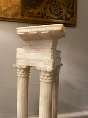 Italian Grand Tour Alabaster Model the Roman Forum Temple of Vespasian