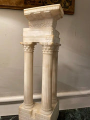 Italian Grand Tour Alabaster Model the Roman Forum Temple of Vespasian