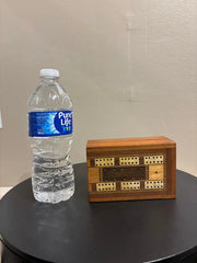 19th Century English Folding Inlaid Cribbage Board
