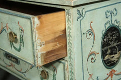 An Italian Neoclassical Style Painted Two Drawer Commode