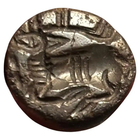 Ancient Sassanian Hematite Engraved Dome Stamp Seal 4th to 5th Century AD