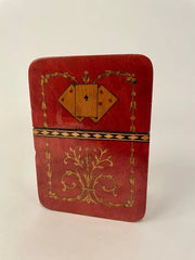 19th Century Italian Sorrento Inlaid Mosaic Playing Card Case