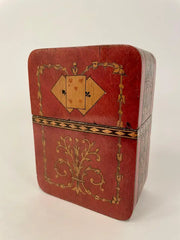 19th Century Italian Sorrento Inlaid Mosaic Playing Card Case