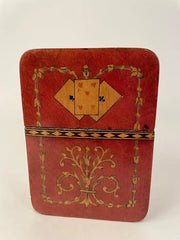 19th Century Italian Sorrento Inlaid Mosaic Playing Card Case