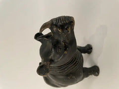 19th Century Chinese Bronze Rhinoceros Incense Holder