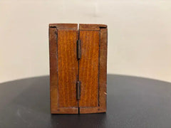 19th Century English Folding Inlaid Cribbage Board