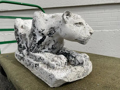 Mid-20th Century Crouching Plaster Panther