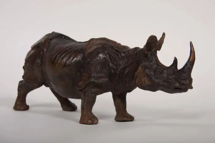 Japanese Bronze of a Rhinoceros