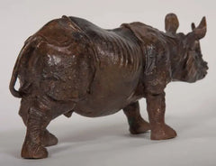 Japanese Bronze of a Rhinoceros