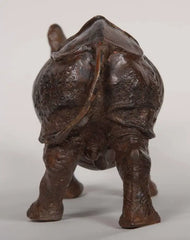 Japanese Bronze of a Rhinoceros
