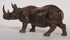 Japanese Bronze of a Rhinoceros