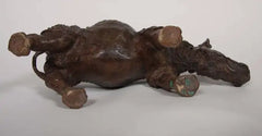 Japanese Bronze of a Rhinoceros