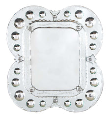 Mid 20th Century Venetian Mirror with Convex and Etched Glass Decoration