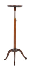 19th Century English Regency Mahogany Adjustable Candle Stand Pedestal