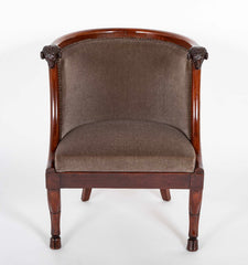 Pair of French Empire Armchairs Attributed to Jacob Desmalter