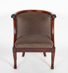 Pair of French Empire Armchairs Attributed to Jacob Desmalter
