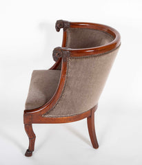 Pair of French Empire Armchairs Attributed to Jacob Desmalter