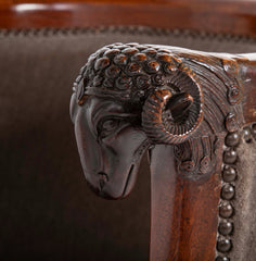 Pair of French Empire Armchairs Attributed to Jacob Desmalter