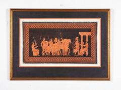 Pair of English 18th Century Sir William Hamilton Framed Greco-Roman Engravings