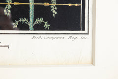 A Pair of Hand Colored Engravings of Frescos Discovered at Pompeii