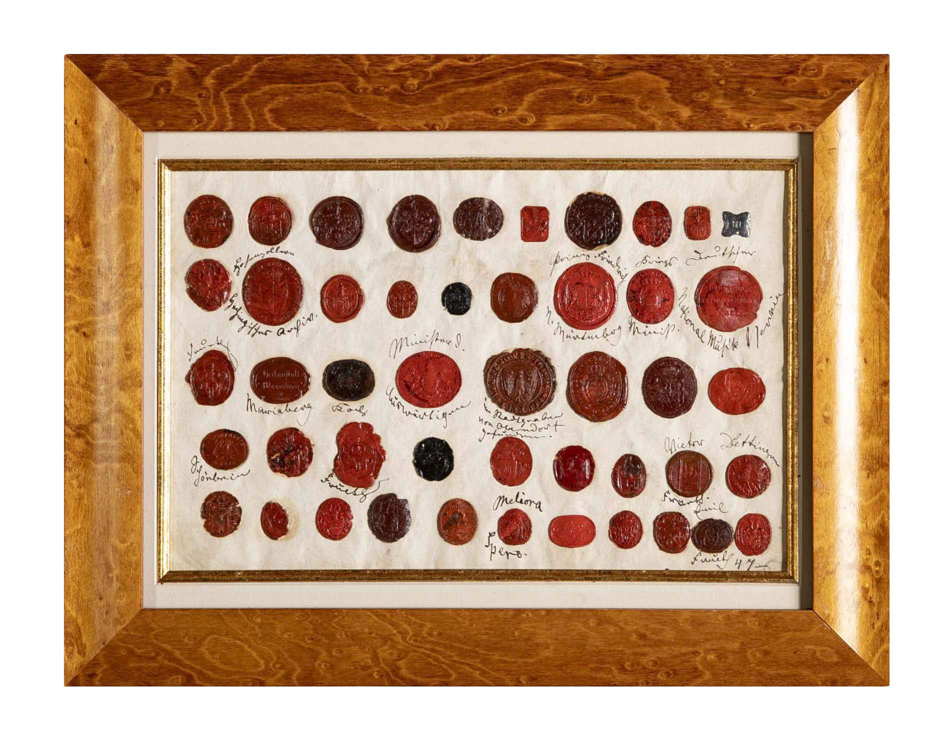 Set of Four 18th Century Northern European Red Wax Intaglios