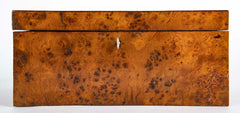 Early 19th Century Regency Burlwood Box with Key