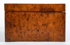 Early 19th Century Regency Burlwood Box with Key