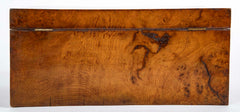 Early 19th Century Regency Burlwood Box with Key