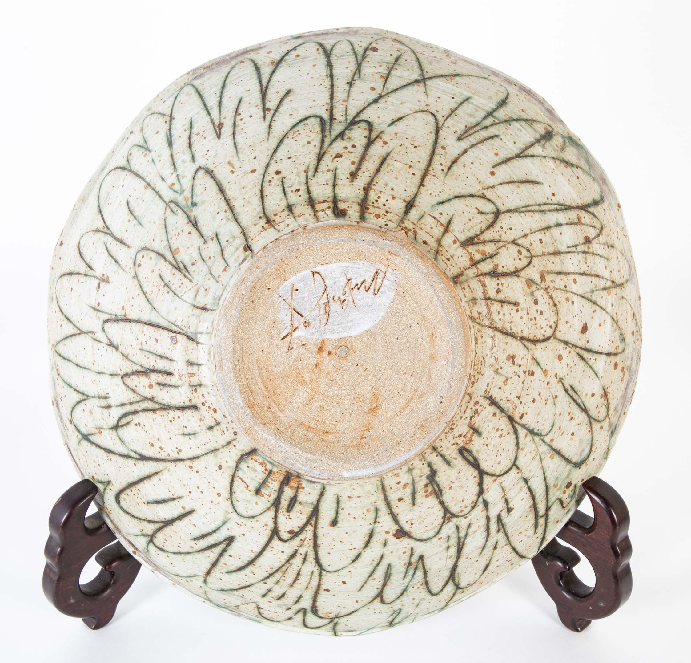 Glazed Ceramic Bowl by Makoto Yabe (b.1947-2005)