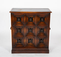 Theodore Alexander Humorous Chest of Nine Drawers with Bronze Monkey Head Pulls