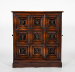 Theodore Alexander Humorous Chest of Nine Drawers with Bronze Monkey Head Pulls