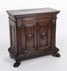 17th Century Italian Baroque Walnut Credenza