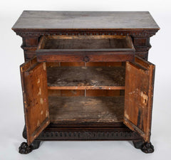 17th Century Italian Baroque Walnut Credenza