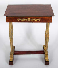 Baltic Neoclassical Mahogany Dressing Table with Gilt Bronze Legs and Mounts