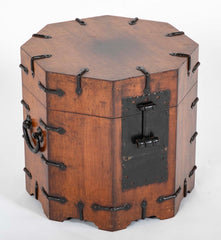 Pair of Southeast Asian Hardwood and Iron Side Tables