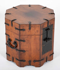 Pair of Southeast Asian Hardwood and Iron Side Tables