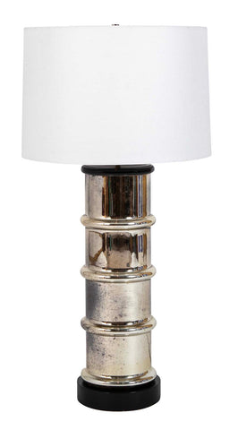 Pair of Mid 20th Century Large Scale Mercury Glass Table Lamps