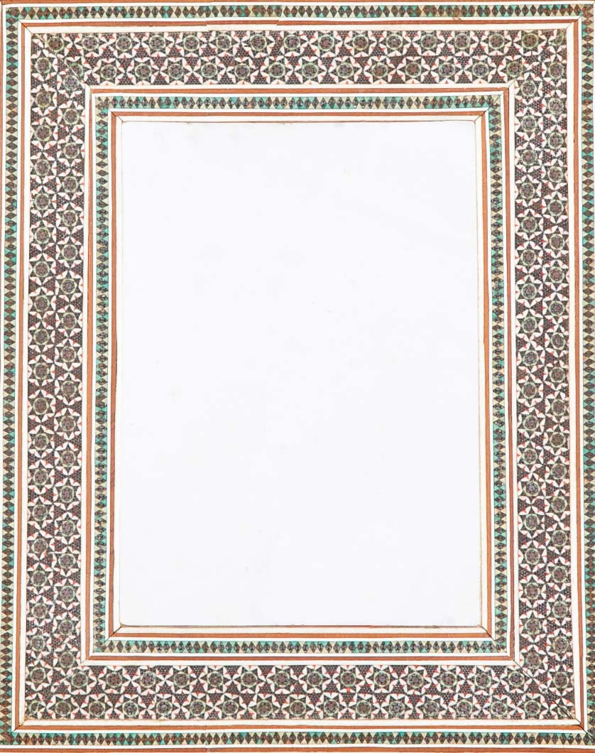 Syrian Mirror with Intricate Bone Inlay