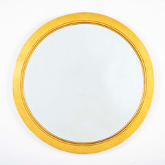 Pair of Italian Neoclassical Giltwood Framed Mirror with Reveled Glass