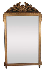 19th Century Italian Neoclassical Gilt Wood & Painted Large Scale Mirror