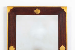 Regency Style Rosewood Mirror Frame with Brass Inlay