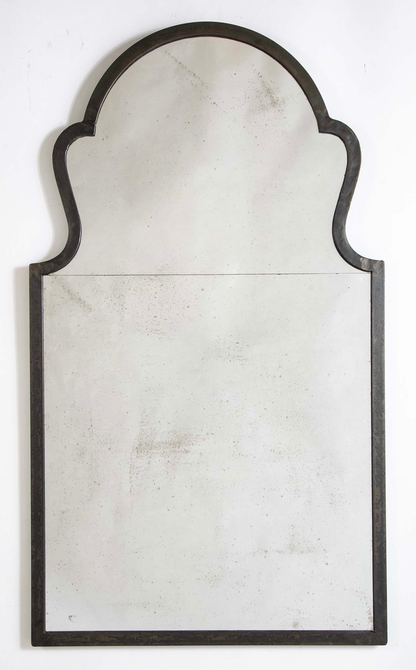 Queen Anne Style Italian Steel Frame Mirror, Mid 20th Century