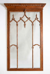 A Gothic Style Pine Mirror