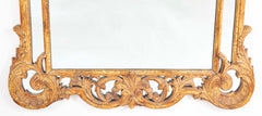French Rococo Style Carved Wood Mirror with Wonderful Gesso Surface