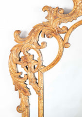French Rococo Style Carved Wood Mirror with Wonderful Gesso Surface