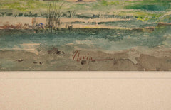 Water Color Of The Greek Ruins At Paestum, Italy By Vincenzo Loria