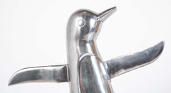 Pair Large Scale Aluminum Dancing Penguins