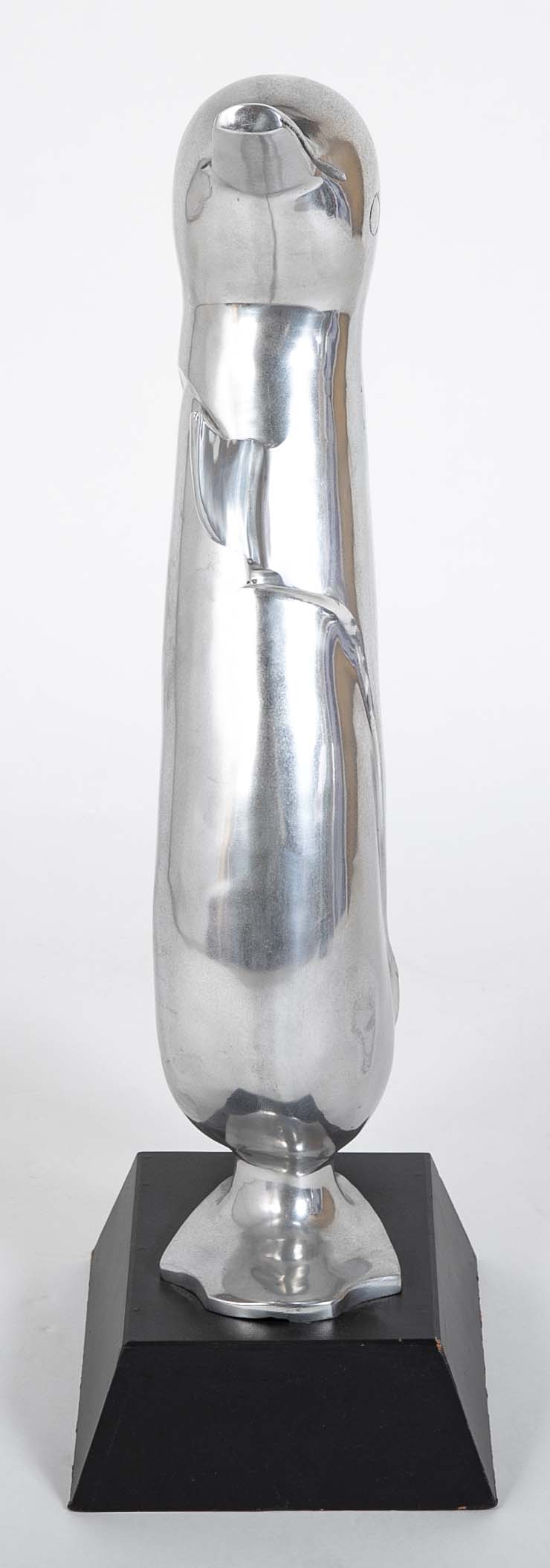 Pair Large Scale Aluminum Dancing Penguins
