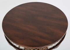 Austrian Vienna Secessionist Rosewood and Brass Side Table