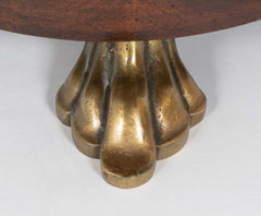 Austrian Vienna Secessionist Rosewood and Brass Side Table